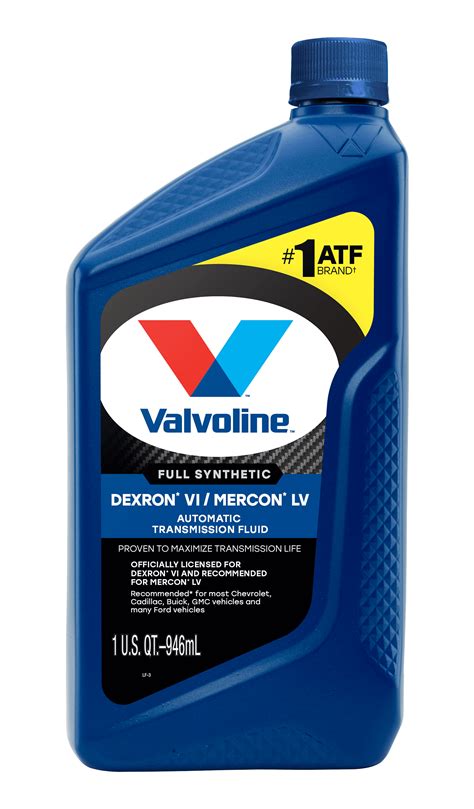 valvoline dexron 6 transmission fluid.